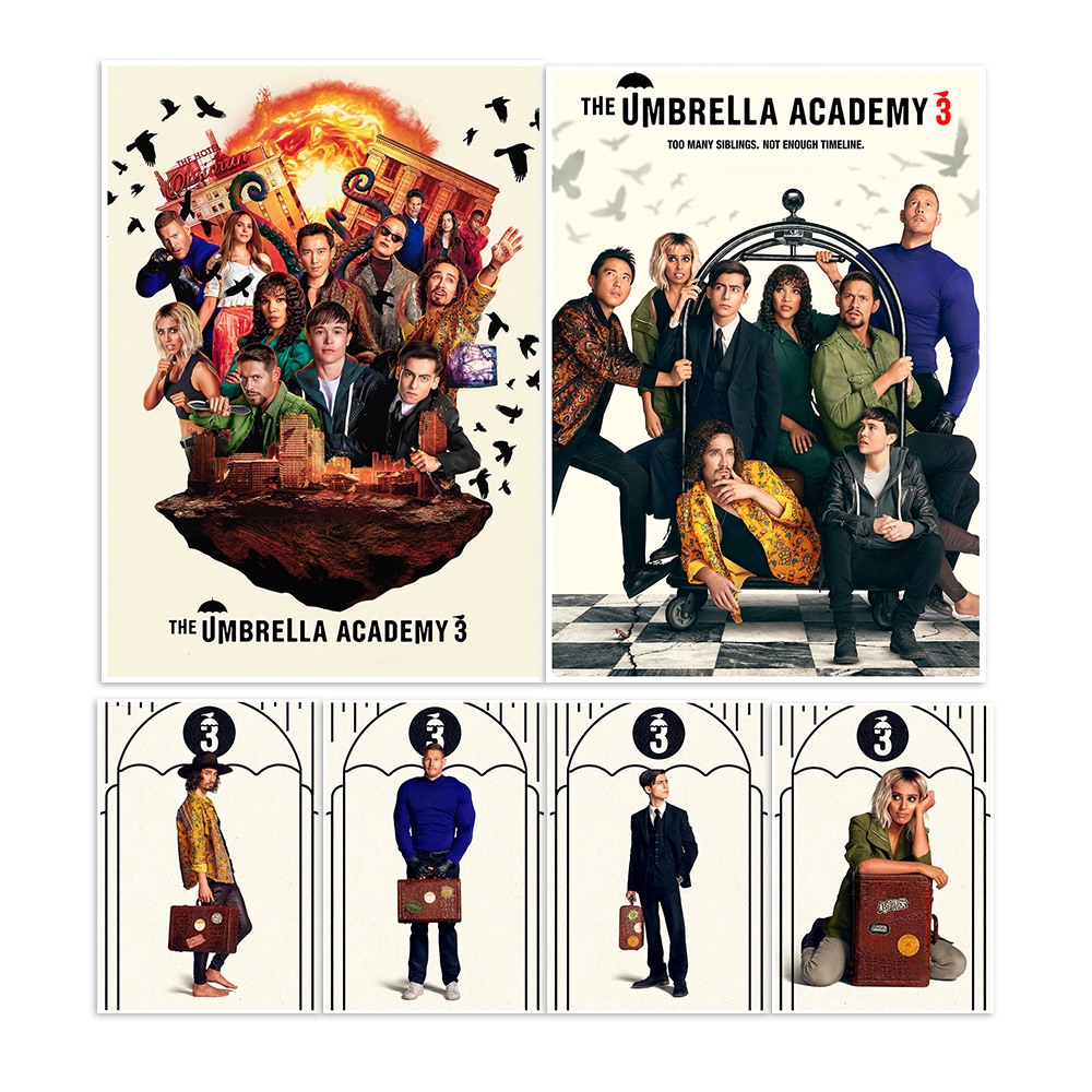 Hot Sci Fi Action Comedy Tv Series the Umbrella Academy Season 3 Retro ...