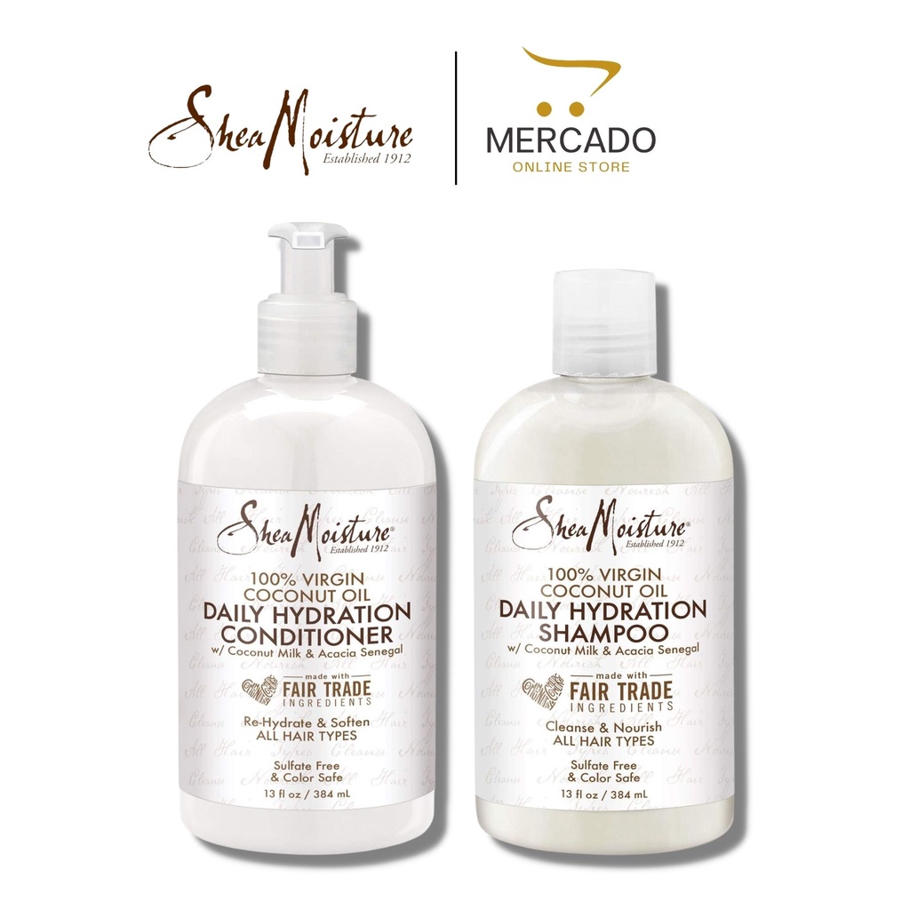 Shea Moisture 100% Virgin Coconut Oil Daily Hydration Shampoo ...