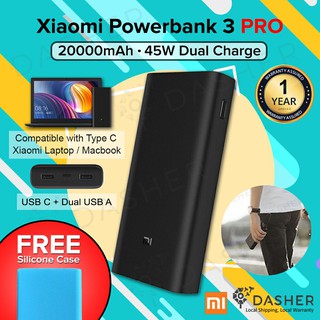 Xiaomi 3 PRO Power Bank, 20000mAh, USB-C 45W Power Delivery and