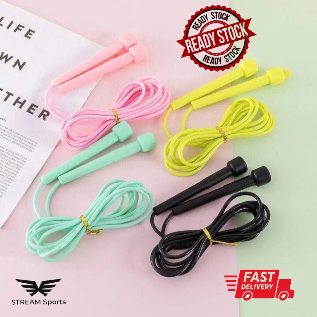 Skipping Rope Jumping Rope Tali Lompat Adjustable Speed Rope Fitness ...