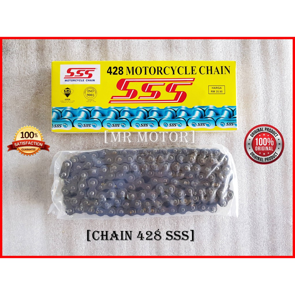 SSS Rantai Chain 428 112L , 120L , 128L 100% Original SSS | Shopee Malaysia