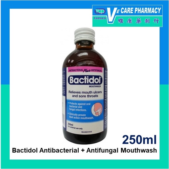 Bactidol Antibacterial Plus Antifungal Mouthwash 250ml | Shopee Malaysia