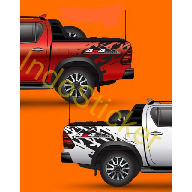 Sticker Car Sticker 4x4 ranger Sticker Triton Navara Hilux Silverado ...