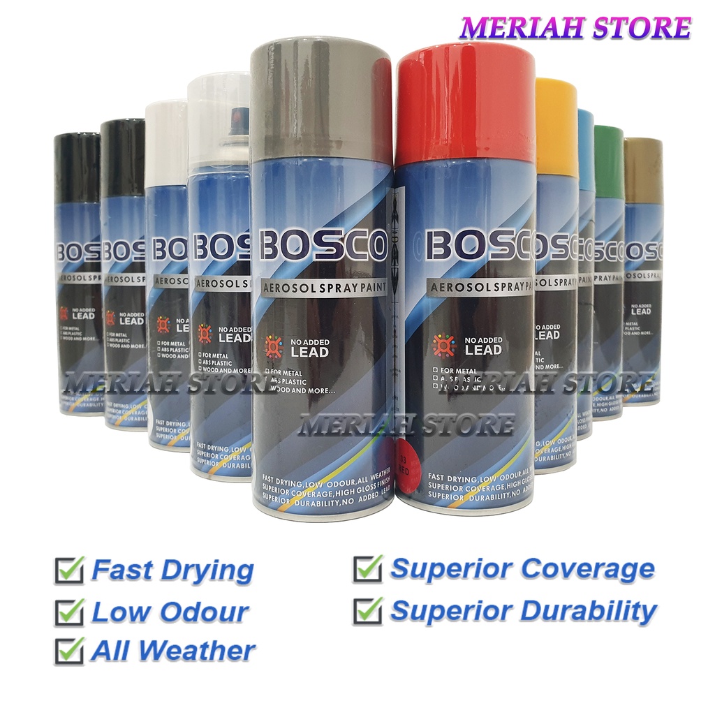 Bosco Standard Aerosol Spray Paint (325ml) | Shopee Malaysia