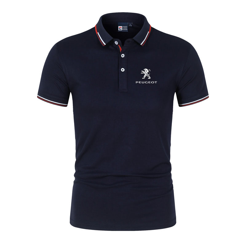 Peugeot Men s Casual Polo Shirt T Shirt Korean Fashion High