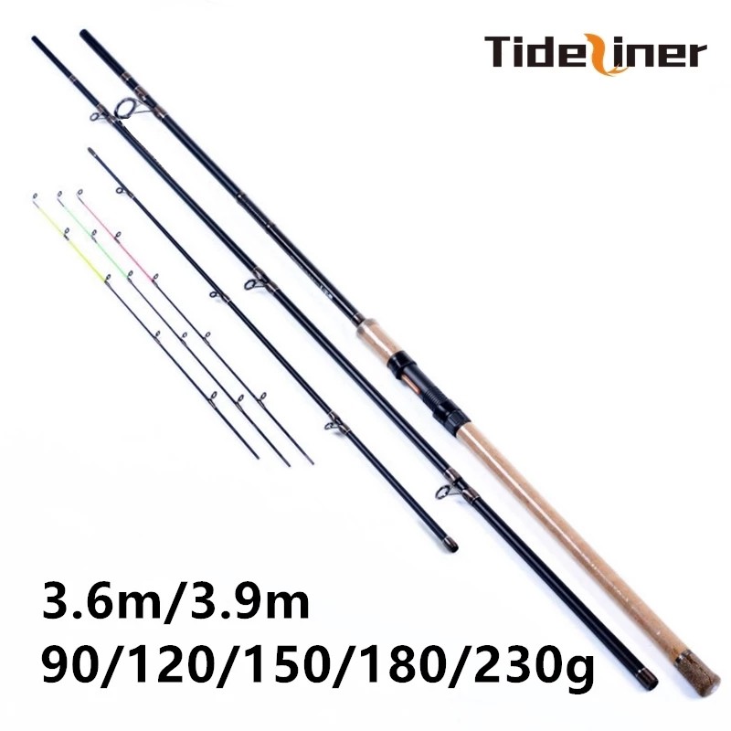 Feeder fishing rod 3 three quivertips 3.6m 3.9m 90g 120g 150g 180g 230g  carbon fiber spinning carp rod river fishing pole