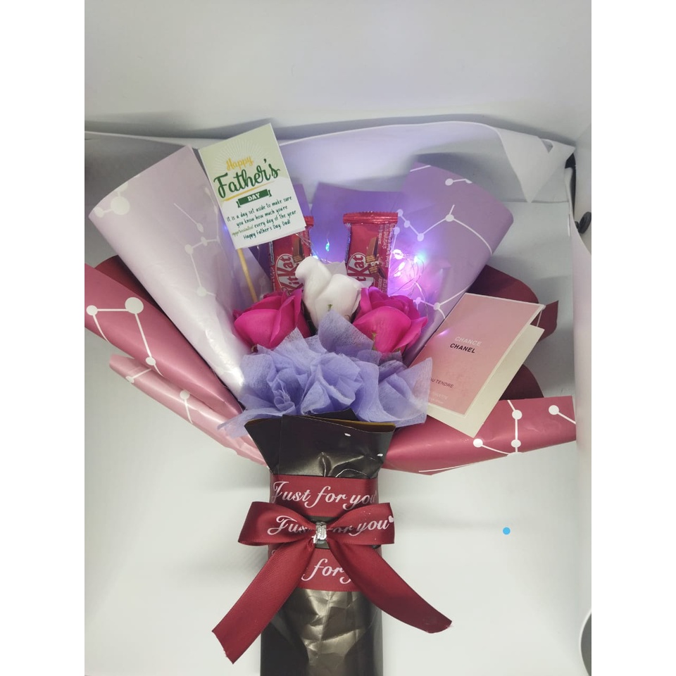 Happy Father Day Bouquet Hadiah Hari Bapa Ayah Flower & Chocolate ...