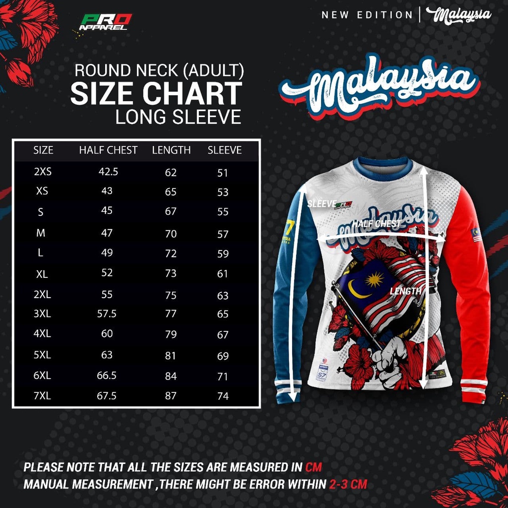 [Ready Stock] Pro Apparel Malaysia's 64th Merdeka Edition TShirts with