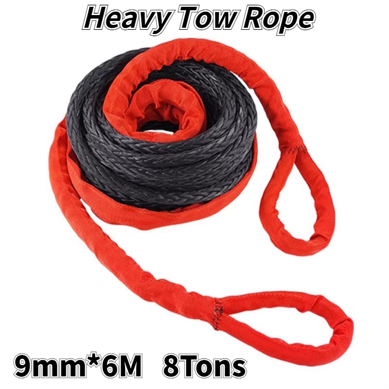 8Tons Car Towing Rope Tow Rope Tow Cable Tow Strap 6 Meters Shopee