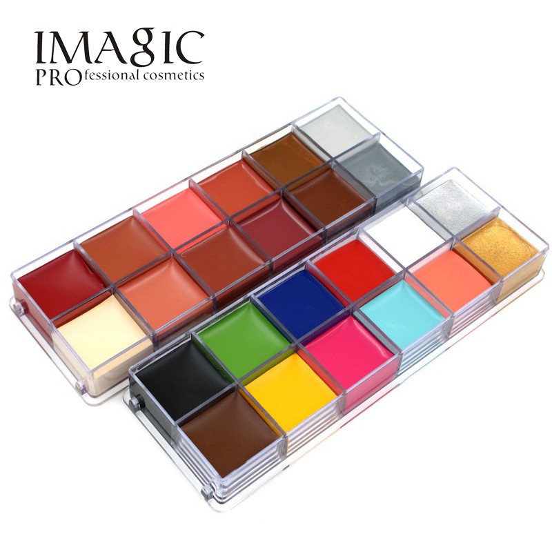 12 Colors Flash Tattoo Face Body Paint Oil Painting Art | Shopee Malaysia