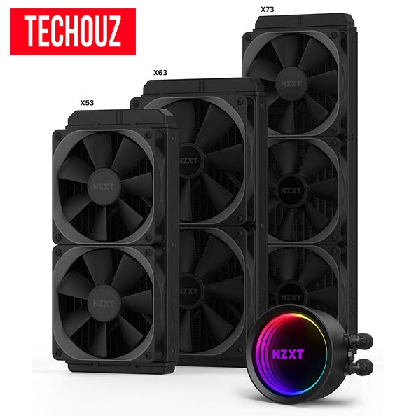 Nzxt Kraken X Series X53 X63 X73 Aio Rgb Infinity Mirror Design Cpu Liquid Cooler Shopee 2431