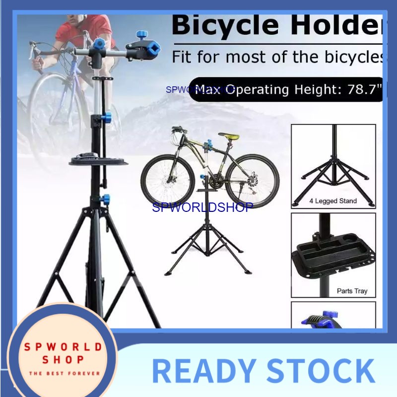 Telescopic bike store stand