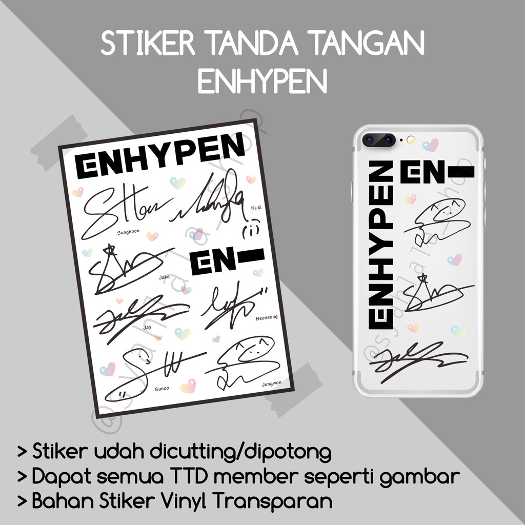 ENHYPEN SIGN STICKER | Shopee Malaysia