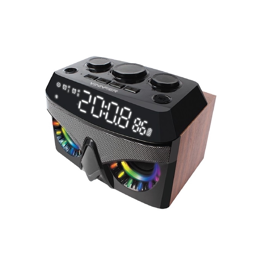 VINNFIER NEO AIR 3 WIRELESS PORTABLE BLUETOOTH SPEAKER WITH ALARM CLOCK