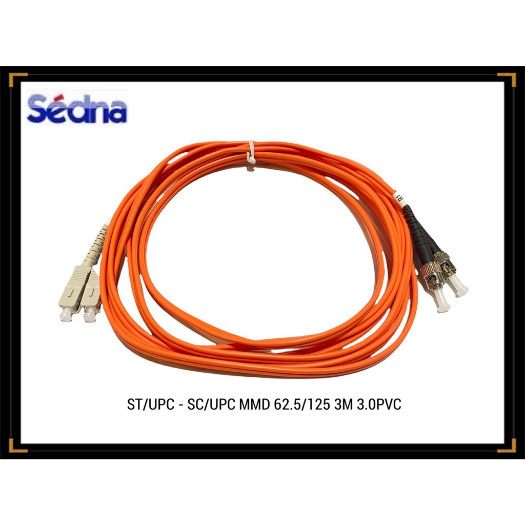 CONNECSYS Fiber Optic Patchcord (ST/UPC - SC/UPC) Multimode 50/125 & 62 ...