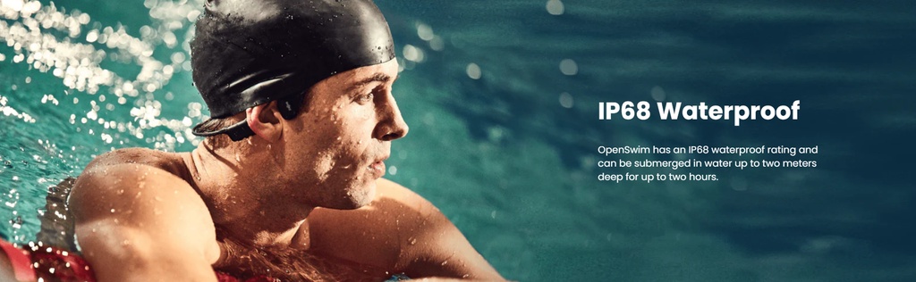 Shokz XTrainerz/Openswim Waterproof Bone Conduction MP3 Headphones