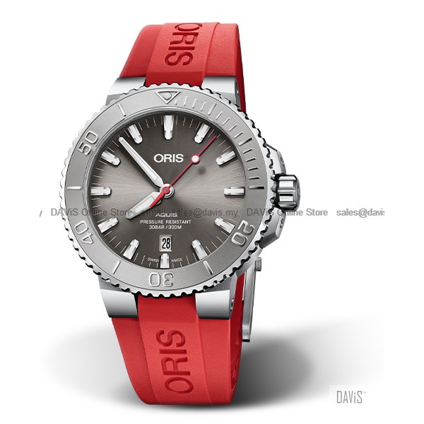 Oris aquis rubber strap hotsell for sale