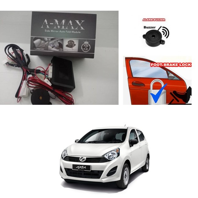 Perodua Axia G SPEC 2014 - 2017 2 IN 1 Brake Lock + Buzzer | Shopee ...