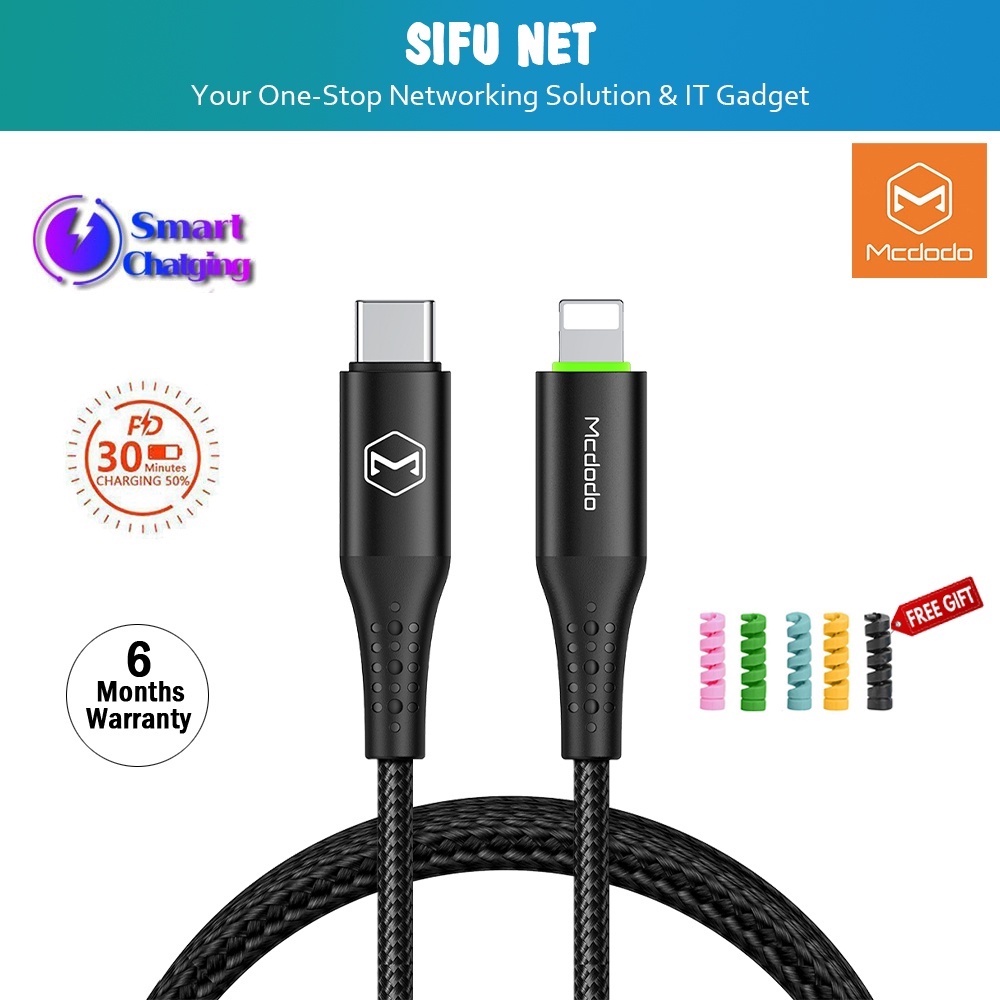 [ORIGINAL]Mcdodo Auto Disconnect PD Type C to iP 36W PD/Type-C to iP ...