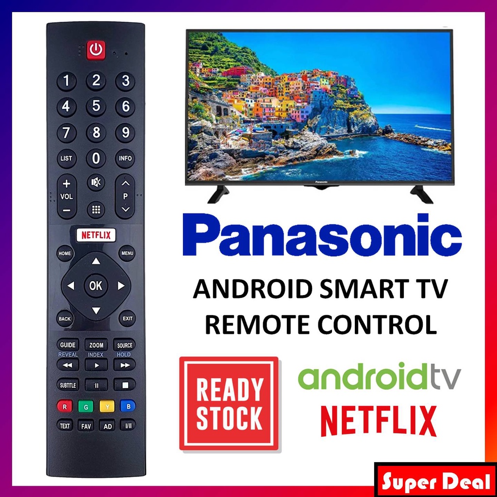 PANASONIC Led Lcd Smart Android Netflix TV Remote Control Replacement