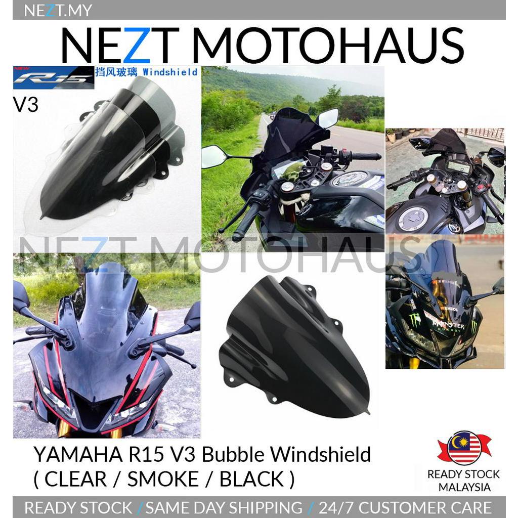 R15 v3 double bubble hot sale windshield