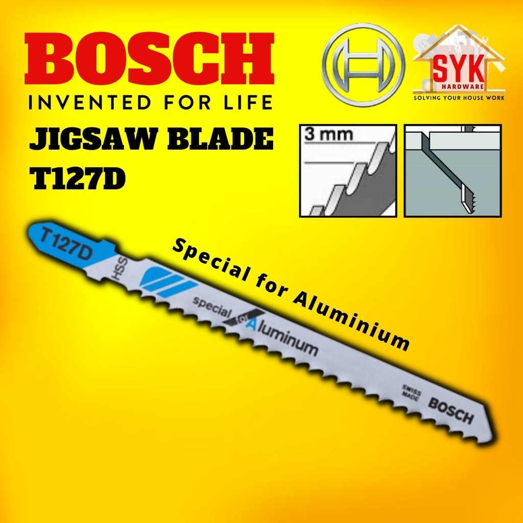 SYK Bosch Jigsaw Blade T127D Special For Aluminium Mata Gergaji