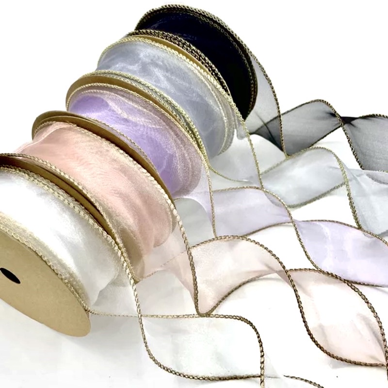 10yard WAVE RIBBON Material SILK ORGANZA/WAVE RIBBONS/GOLDTAIL RIBBON ...