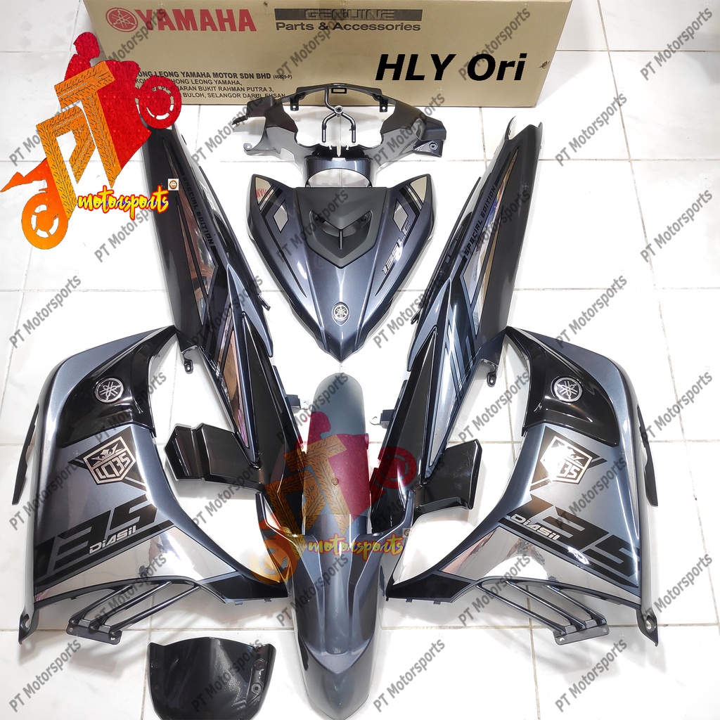 Yamaha LC 135 Cover Set Metallic Grey Special Edition Sticker Kings 135 ...