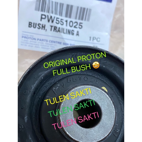 ORIGINAL PROTON REAR TRAILING ARM BUSH / AXLE BUSH WIRA WAJA GEN2 SATRIA NEO PERSONA PUTRA