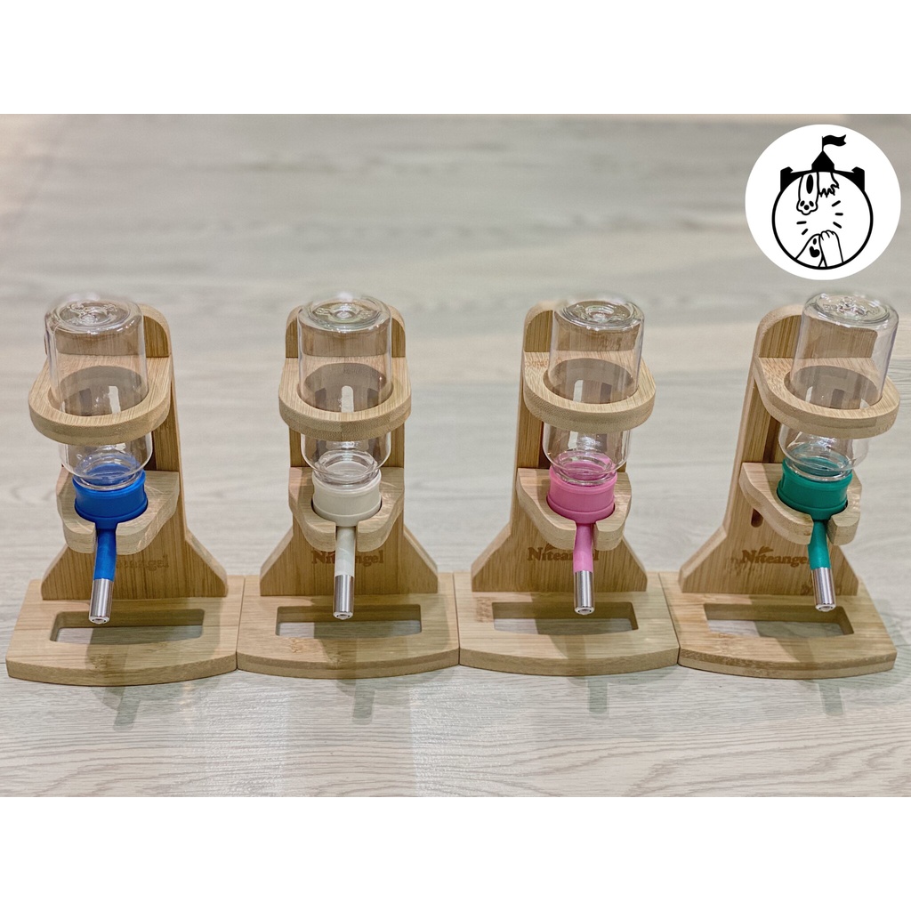Niteangel Hamster & Small Pets Natural Bamboo/Acrylic Adjustable Water