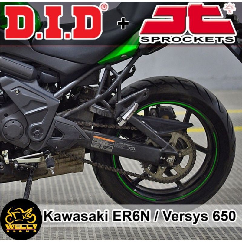 Sprocket & Chain Kawasaki ER6N / ER6F / Versys 650 / Z650 Full Set DID