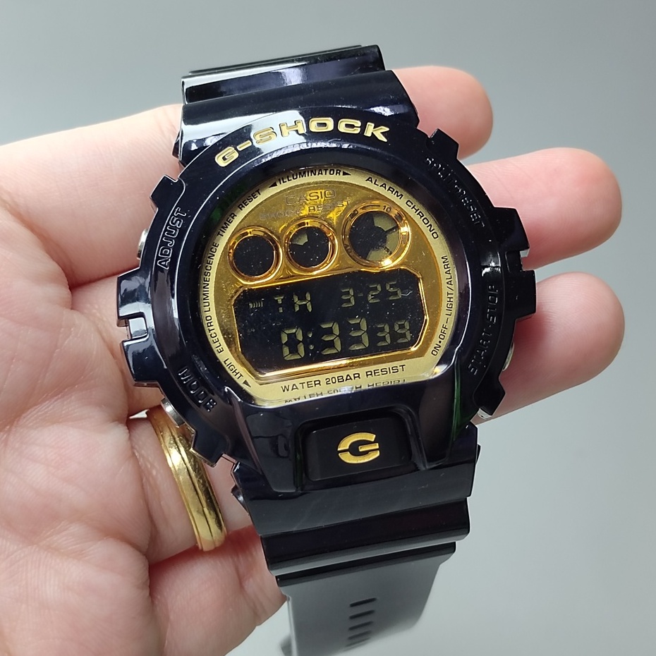 G shock dw 6900 black clearance gold