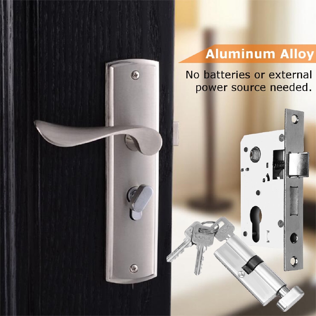 Engineering Door Lock Aluminum Handle Dead Bolt Internal Lock Bolt