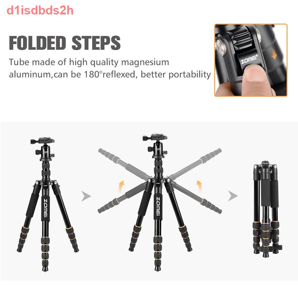 d1isdbds2hZomei Q666 Professional Tripod DSLR Camera Ball Head Tripod