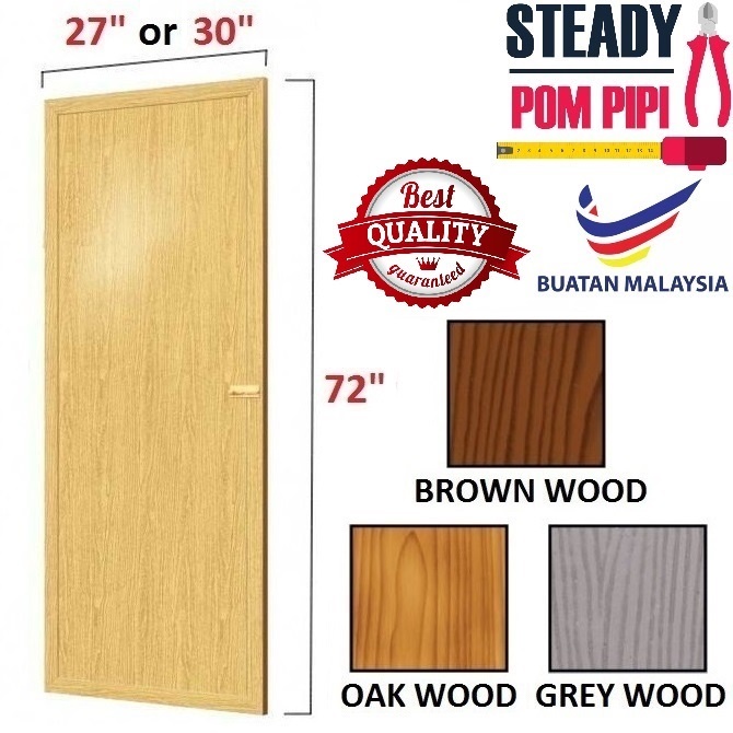 PVC DOOR / PVC TOILET DOOR / BATHROOM DOOR / PINTU PLASTIC TANDAS ...