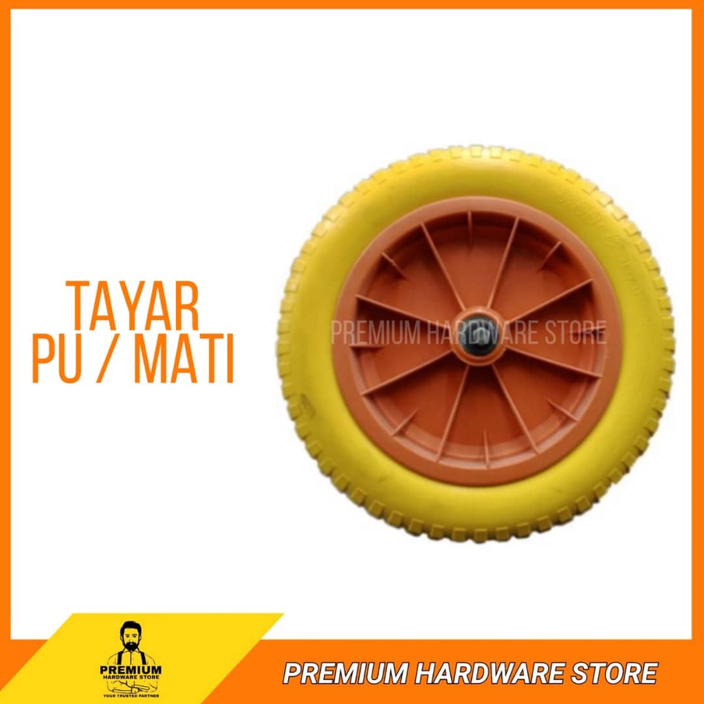 13 X 3 Heavy Duty Pu Wheel Barrow Tyre Only Tayar Kereta Sorong Shopee Malaysia 5092