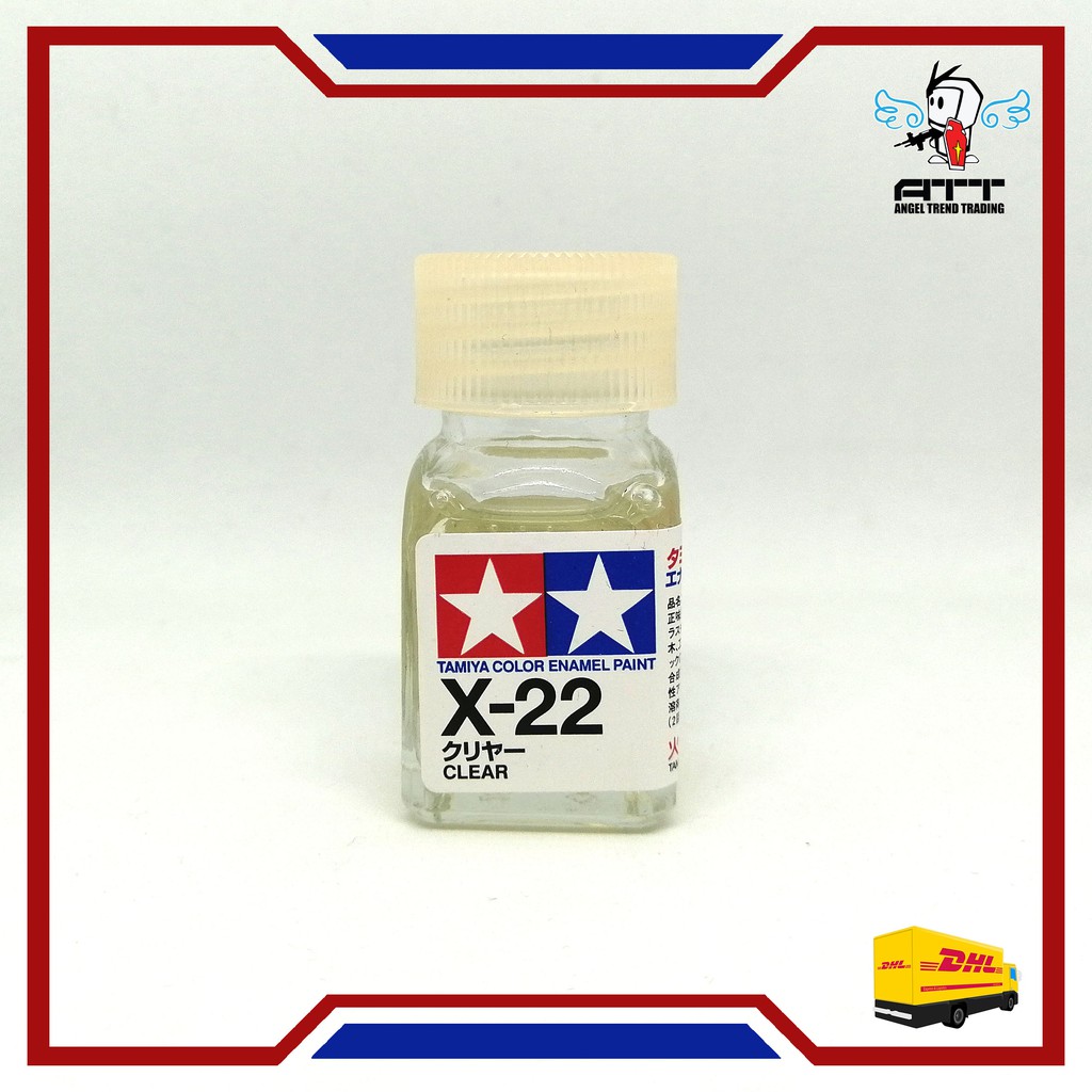 TAMIYA X-22 CLEAR ENAMEL 10ML (Gunpla Gundam Paint ModelKit Resin ...