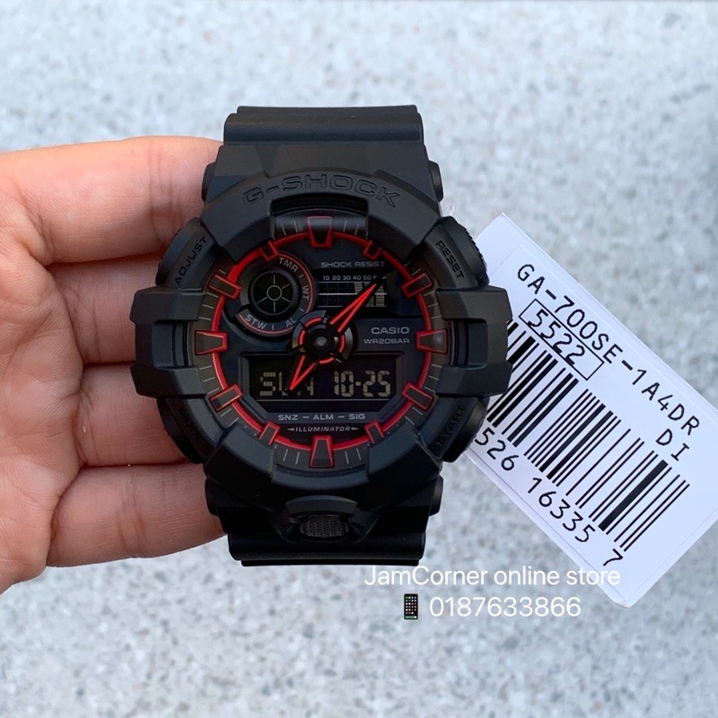 CASIO G SHOCK AUTHENTIC GA 700SE 1A4 Matte Layered Neon Color Shopee Malaysia