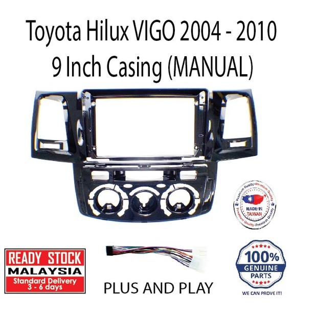 Toyota Hilux Vigo 2004 9 Inch Android Player Casing ( Manual ) | Shopee ...