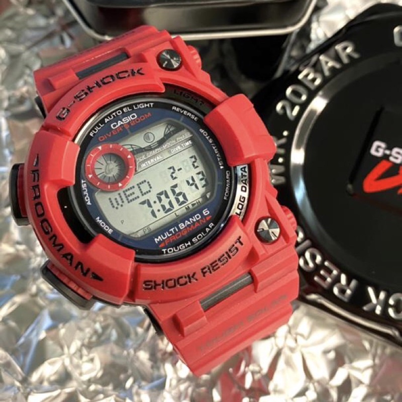 G shock outlet frogman red