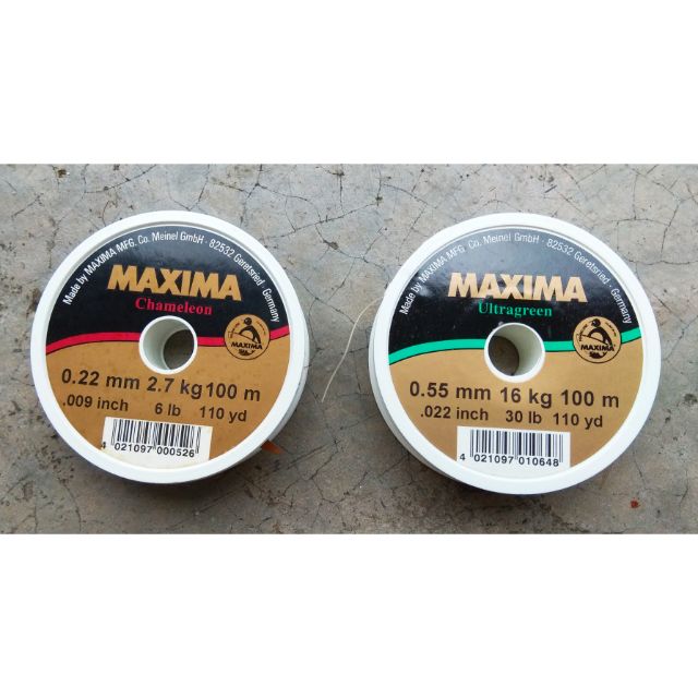 Maxima Chameleon/Ultragreen Premium Monofilament Fishing Line