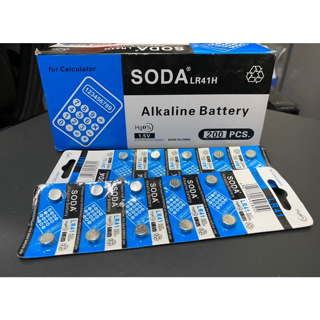 10pcs SODA LR41 AG3 192 RW87 V3GA L736 GP192 Alkaline