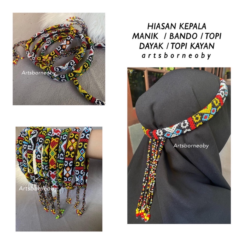Head DECORATION / HEADBAND / FULL BEAD KAYAN HAT | Shopee Malaysia