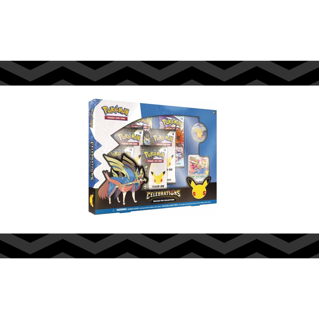 Paldean Fates Pokémon 25th Anniversary Deluxe Pin Collection