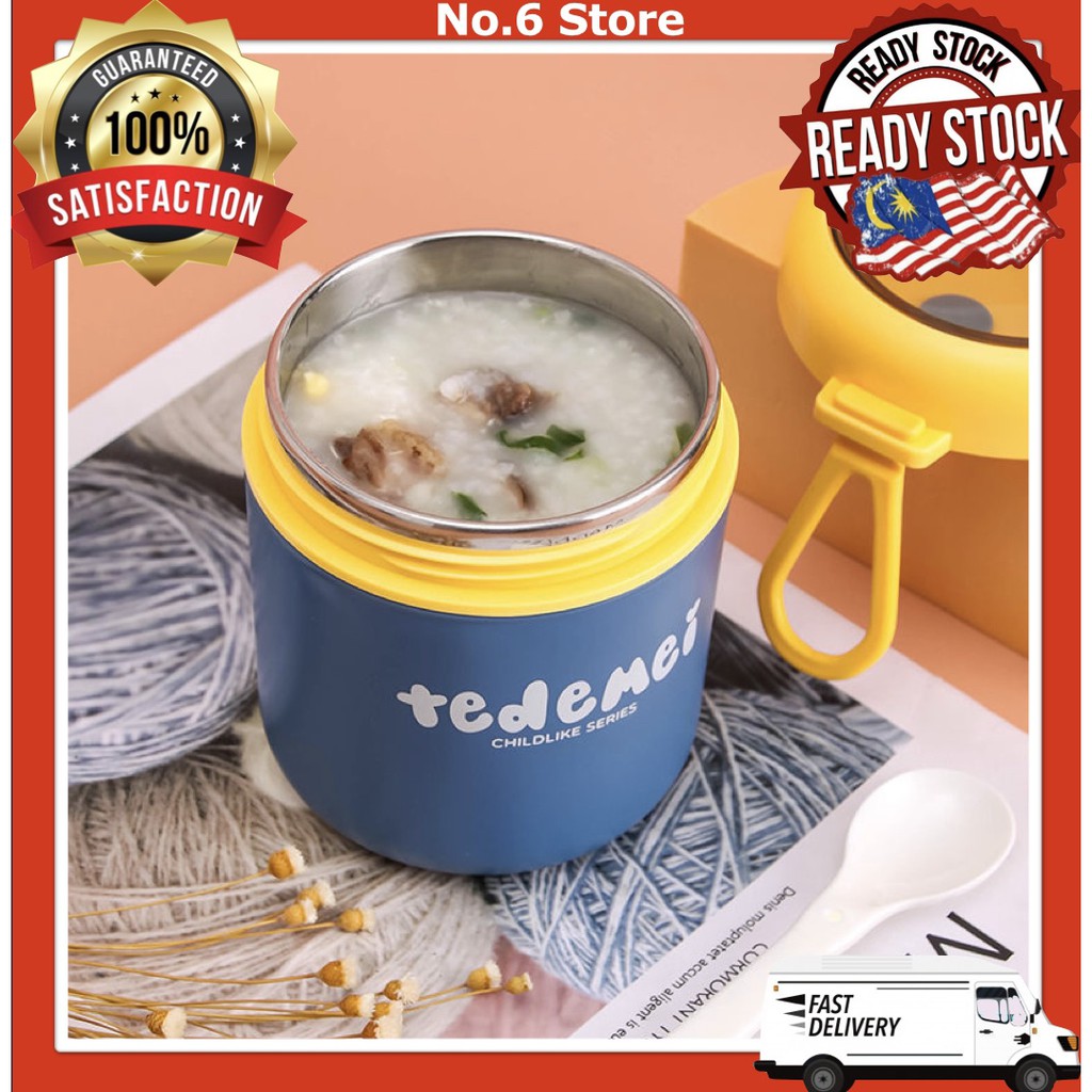 Tedemei 304 Stainless Steel Thermal Insulator Food Jar Baby Food