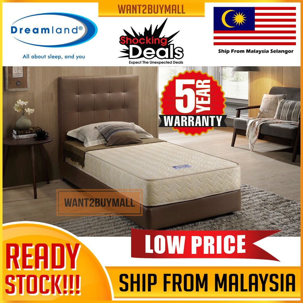 🇲🇾 🏆Hot Selling🔥 DREAMLAND 8' CABANA Latex Feel Foam Mattress Super ...