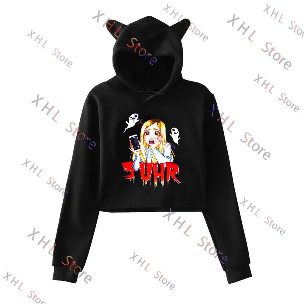 2022 Rebekah Wing Merch Beki Fluffy 2D Cat Ears Women Hoodies
