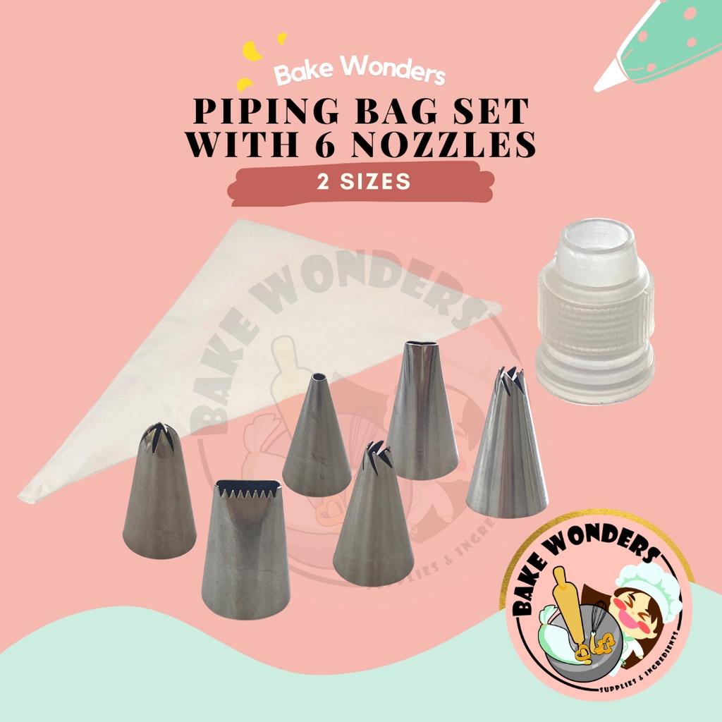 Piping Bag Set With 6 Nozzles/Nozzles Set/Piping Bag Set/Piping Nozzle