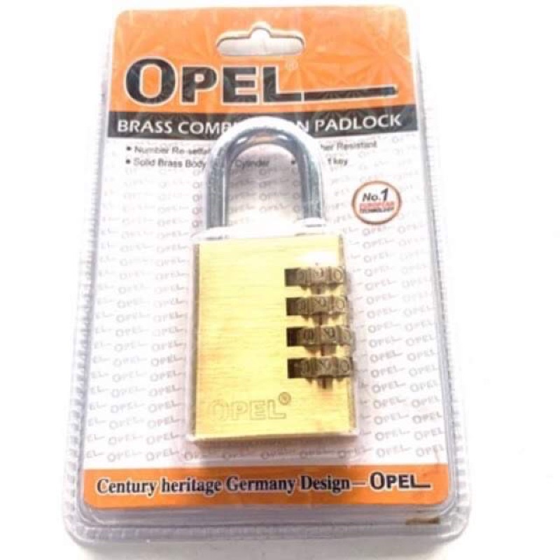 Genuine Opel 4-inch digital lock | Shopee Malaysia