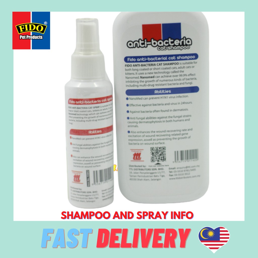 Fido antibacterial cat spray best sale